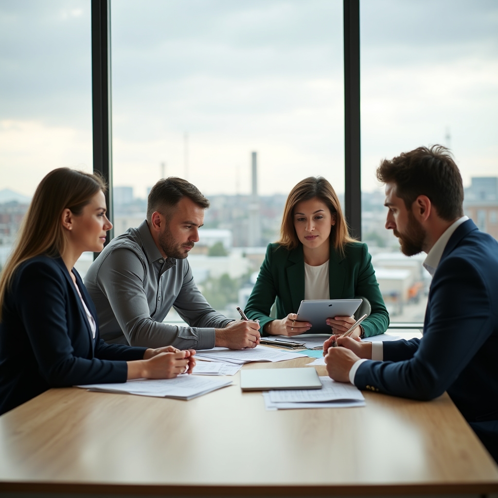 Команда KSP Networked на рабочем совещании