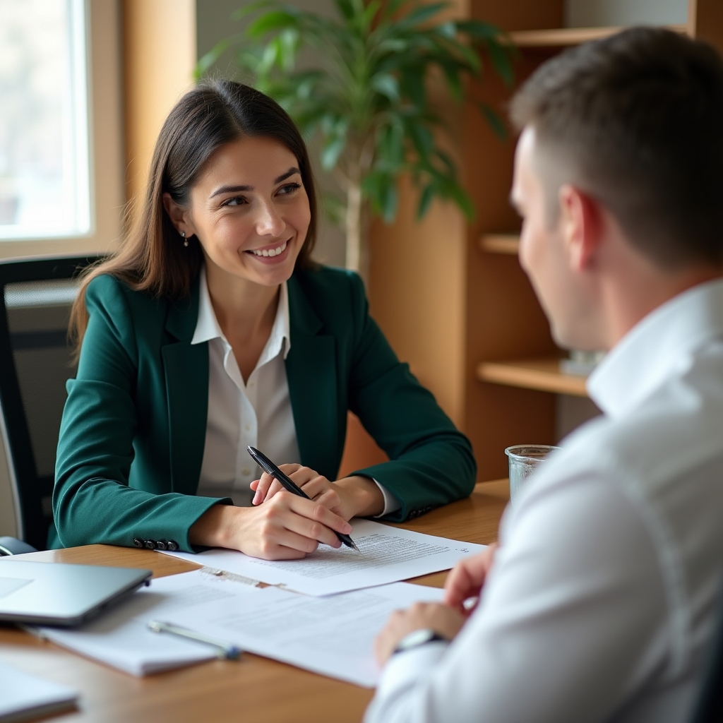 Оформление актов приёма-передачи вторсырья в офисе